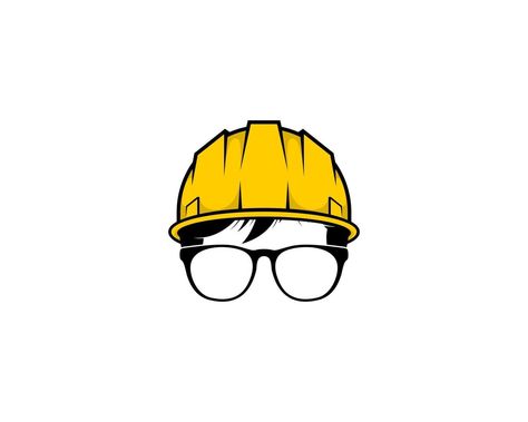 Geek boy wearing construction helmet logo Construction Helmet, Helmet Logo, Free Logo, Vector Art, Vector Free, Geek Stuff, For Free, ? Logo, How To Wear