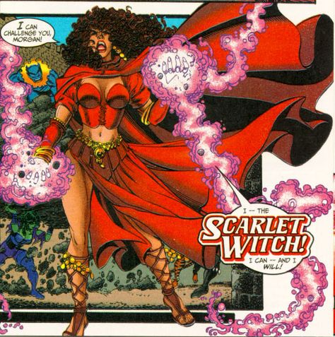 Scarlet Witch Gypsy | kind of like the one from Heroes Return's first arc. There's still a ... Scarlet Witch Romani, Romani Scarlet Witch, Vision Marvel, Art Adams, Silver Age Comic Books, The Scarlet Witch, Heroes Reborn, Penny Arcade, George Perez