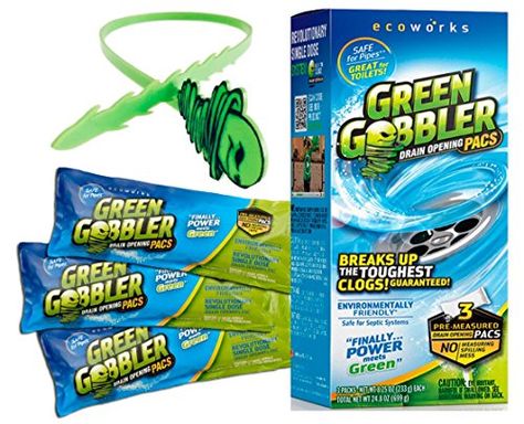 Green Gobbler GGDC3PACBOX Drain Opener Hair Grabber Tool 3 Piece 825 Oz  233 g  Each -- You can get more details by clicking on the image.Note:It is affiliate link to Amazon. Drain Unclogger, Sink Drain Cleaner, Slow Drain, Drain Clog, Toilet Drain, Drain Clog Remover, Unclog Drain, Clogged Toilet, Drain Opener