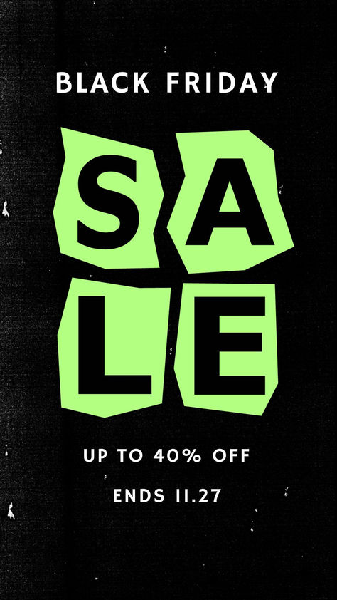 Neon Grunge Letter Cutout Black Friday Instagram Story Black Friday Wallpaper, Black Friday Instagram Stories, Black Friday Promotion Design, Black Friday Campaign Ideas, Black Friday Ads Design, Black Friday Graphic Design, Black Friday Design Ideas, Black Friday Sale Email, Friday Instagram Story