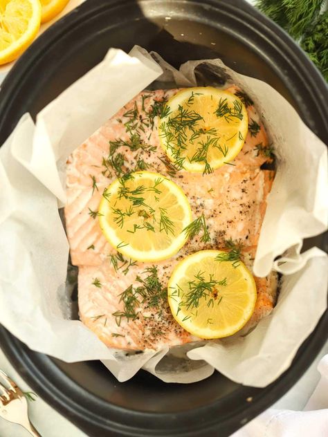 Slow Cooker Salmon Recipe Crockpot Salmon, Salmon Casserole, Slow Cooker Salmon, Smoked Salmon Pasta, Quick Family Dinners, Slow Cooker Pasta, Healthy Slow Cooker, Easy Slow Cooker Recipes, Honey Garlic Chicken