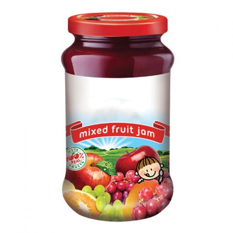 jam Mixed Fruit Jam, Jam Bottle, Bread Brands, Mix Fruit, Vegetable Shop, Headphones Bluetooth, Garden Food, Fruit Jam, Packaged Food