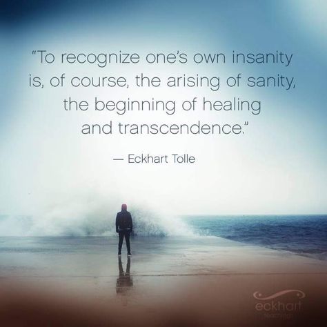 Transcendence Quotes, Sanity Quotes, Eckart Tolle, Eckhart Tolle Quotes, Now Quotes, Abundance Quotes, Power Of Now, A Course In Miracles, Awakening Quotes