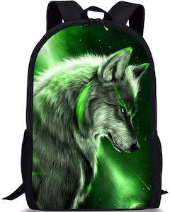 Wolf And Northern Lights Backpack Wolf Backpack, Light Backpack, See It, Northern Lights, Backpacks, Green, Quick Saves