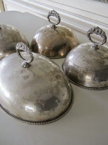 Food Domes, Beautiful Dinnerware, Vintage Hotels, Silver Trays, Silver Decor, Vintage Silverware, Silver Tea, Silver Lockets, Shabby Vintage