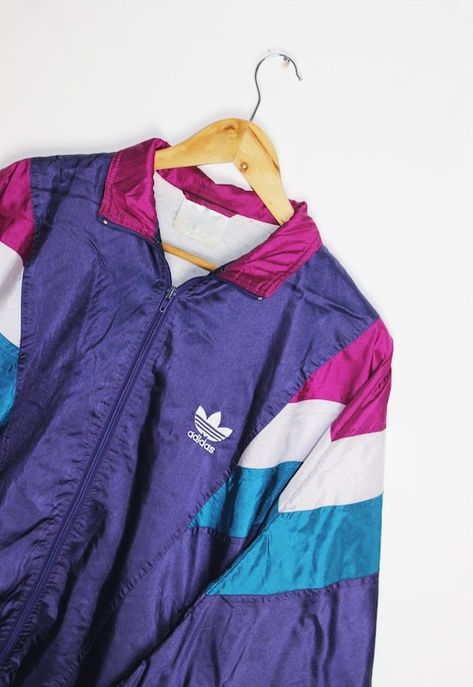 ASOS Marketplace | Buy & sell new, pre-owned & vintage fashion Vintage Adidas Windbreaker, Adidas 80s Outfit, 80s Men Outfits, 80s Workout Costume, Adidas Vintage Jacket, Sports Jackets Women, Adidas Windbreaker, Adidas Vintage, 80s Outfit