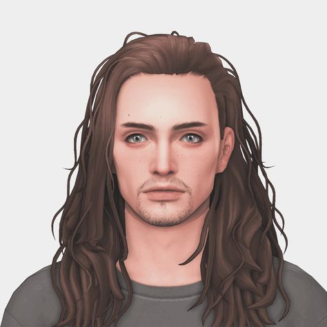 Stone Hair (Hair Commissions) | Patreon Male Long Hair, Sims 4 Cc, Long Hair Styles Men, Sims 4, Long Hair, Hair Hair, Long Hair Styles, Hair Styles, Stone