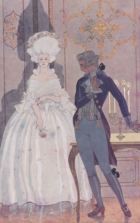 Rococo Character Design, 1700s Art, George Barbier, Time Princess, Arte Sketchbook, Historical Art, Art Block, Marie Antoinette, Historical Fashion