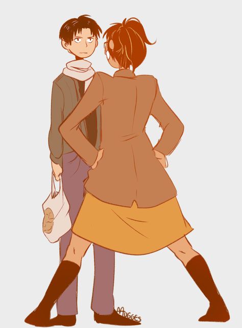 Short Bf Tall Gf, Hanji And Levi, Anime Kiss Gif, Lovely Complex, Attack On Titan Ships, Lore Olympus, Attack On Titan Fanart, Anime Nerd, Cute Couple Art