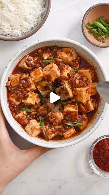 Lisa Lin on Instagram: "The summer heat isn’t stopping me from eating spicy food! This mapo tofu is one of my favorite things to cook. I used shiitake mushrooms instead of ground pork to make the dish more veg-friendly, but feel free to use whichever you prefer!

Full recipe is on the blog. Tap the link in my profile and the mapo tofu photo!

#mapotofu #comfortfood #spicy #chinesefood" Eating Spicy Food, Mapo Tofu, Tofu Dishes, Shiitake Mushrooms, Spicy Food, Shiitake Mushroom, The Sauce, Ground Pork, Spicy Recipes