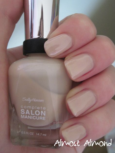 Sally Hansen Complete Salon Manicure - 310 Almost Almond Cream Nail, Sally Hansen Nails, Polish Art, Nail Polish Art, Cream Nails, White Pencil, Nail Nail, Nail Polish Collection, Sally Hansen