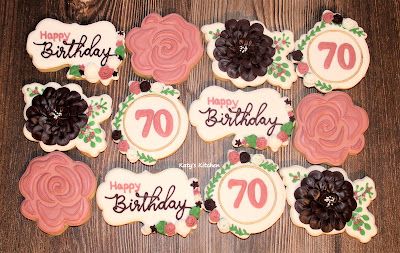 70th Cookies Decorated, 70th Birthday Cookies Decorated, 70th Birthday Cookies, Birthday Cookies Decorated, Happy 70 Birthday, Cedar Rapids Iowa, Cookies Decorated, Cedar Rapids, Birthday Cookies