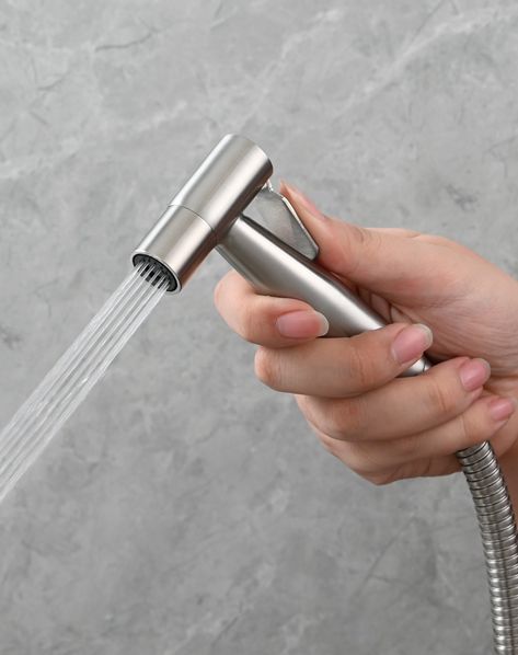 Tecmolog Handheld Toilet Bidet Sprayer for Toilet,Stainless Steel Brushed Nickel Cloth Diaper for Baby Wash #Bidet #Toilet #Wash https://www.sanitarya.com/products/ws024 Toilet Bidet, Bidet Sprayer, Bidet Toilet, Cloth Diapers, Brushed Nickel, Stainless Steel, Quick Saves, Cloth Nappies