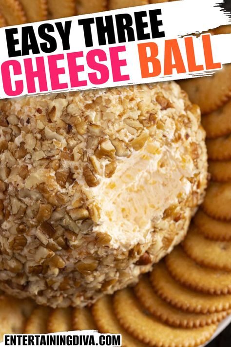 Easy Cheese Ball, Cheese Ball Recipe, New Years Eve Food, Easy To Make Appetizers, Jello Shot, Delicious Appetizer Recipes, Easy Cheese, Cheese Ball Recipes, Bread Appetizers