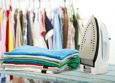 Cleaning an Iron  As if ironing isn’t enough of a hassle in and of itself, there might come a time when you notice that your iron’s soleplate is full of gunk. To get rid of it, place a dryer sheet on your ironing board, set the iron to low, and run the iron over the sheet until the tacky buildup is gone. Once clean, your iron should now glide smoothly over your garments. Lucrative Business Ideas, Uses For Dryer Sheets, Laundry Dry Cleaning, Laundry Business, Wash And Fold, Laundry Shop, Dry Cleaning Services, Laundry Drying, Utila