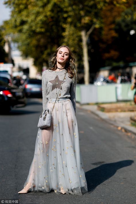 Tulle Skirt Styling, Ballet Core Aesthetic, Dramatic Skirt, Sequin Skirt Outfit, Skirt Styling, Fashion Week Style, Ethereal Essence, Pop Clothing, Line Skirts