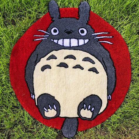 Purple Crafts, Minimal Nails Art, My Neighbor Totoro, Anime Movies, Custom Art, Custom Rugs, Rug Design, Best Gift, Floor Mats