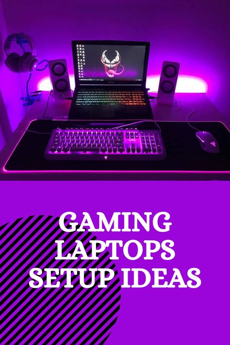 Laptop Gaming Setup Ideas, Gaming Laptop Setup Ideas, Laptop Setup Ideas, Gaming Laptop Setup, Laptop Setup, Laptop Gaming Setup, Pc Gaming Desk, Gaming Desk Setup, Best Gaming Laptop