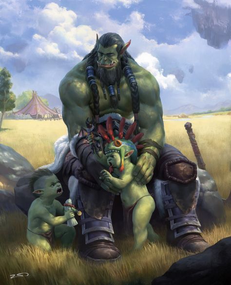 Warcraft Orc, Demon Lord, Warcraft Art, Heroic Fantasy, 다크 판타지, Fantasy Races, Dungeons And Dragons Characters, Mythical Creatures Art, Wow Art