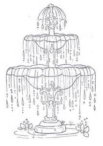 water fountain coloring pages - Yahoo Image Search Results Water Fountain Sketch, Water Fountain Drawing, Fountain Sketch, Fountain Drawing, Magnolia Stamps, Water Fall, Adult Colouring Pages, Paper Embroidery, Digi Stamps