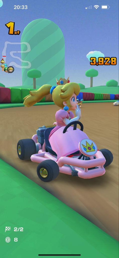 Princess Peach in Mario Kart for iPhone 13 Pro Max Go Carts, Mario Kart, Iphone 13 Pro, Peaches, Princess Peach, Iphone 13, Nintendo, Mario, Iphone