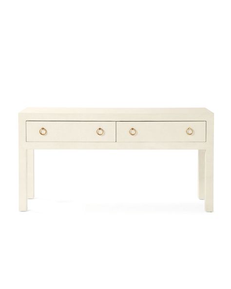 Driftway Console | Serena and Lily Bar Console, Living Room Console, Console Desk, Dovetail Joinery, Serena And Lily, Coastal Blue, Serena & Lily, Design Advice, Dove Grey