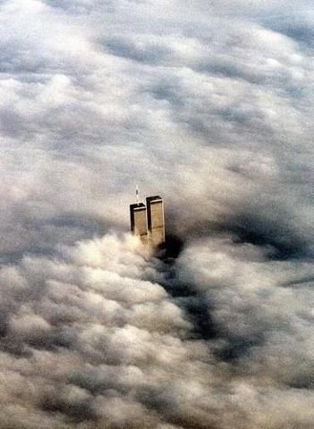 God bless all who died on 9/11. We will never forget you! Special love to the rescuers...firemen and policemen! #911Memorial World Trade Center Nyc, Two Towers, Twin Towers, In The Clouds, Jolie Photo, World Trade, World Trade Center, God Bless America, New York State