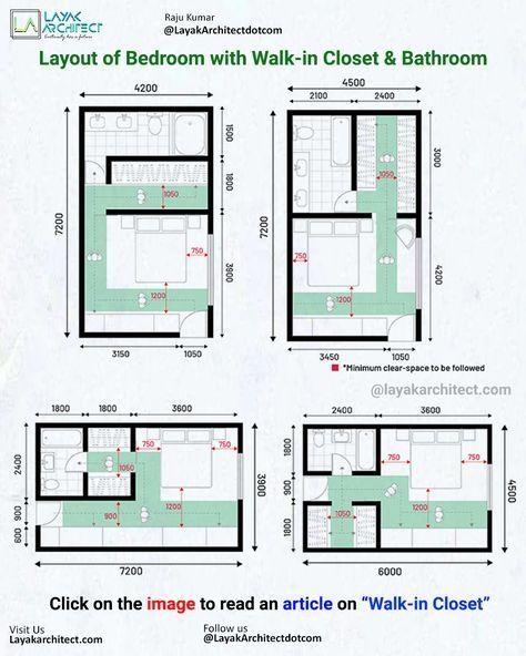 Layout Of Bedroom, Main Bedroom Ideas Master Suite, Master Suite Floor Plans, Ensuite Layout, Walk In Closet Dimensions, Master Suite Layout, Master Suite Floor Plan, Toilet Dimensions, Ideas For Bathrooms