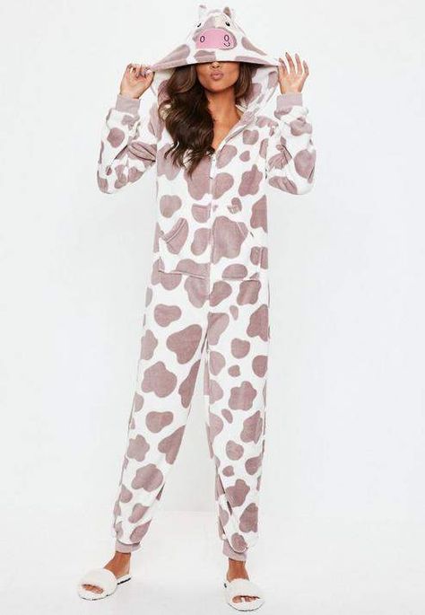 Missguided Brown Cow Onesie #Brown#Missguided#Onesie Cow Onesie Halloween Costumes, Cow Onesie, Cow Print Design, Animal Halloween Costumes, Cow Costume, Onesie Costumes, Cute Onesies, Halloween Onesie, Cute Country Outfits