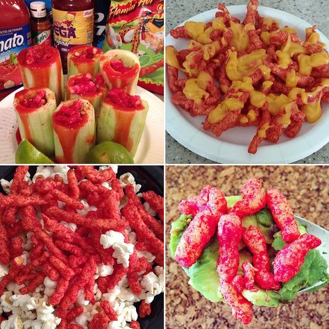 35 Creative Ways to Use Flamin' Hot Cheetos on Other Food |Foodbeast Takis Recipe Ideas, Cheetos Recipes, Cheetos Recipe, Flaming Hot, Mexican Snacks, Hot Cheetos, Hot Chip, Popsugar Food, Junk Food Snacks