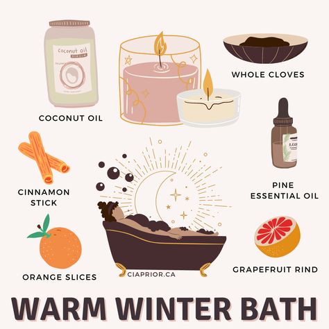 Yule Bath Ritual, Bath Rituals Witch, Bath Spells, Witchy Bath, Witch Bath, Bath Magic, Winter Bath, Bath Rituals, Night Creatures