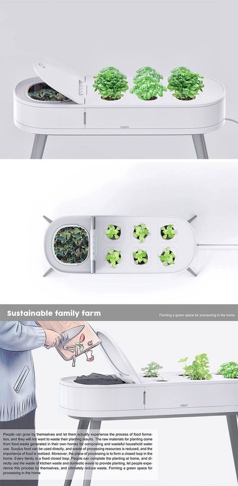 Sustainability Design, Smart Farm, Indoor Farming, Modern Industrial Design, Grow Herbs, Industrial Design Product, The Circle Of Life, Smart Garden, Hydroponic Gardening