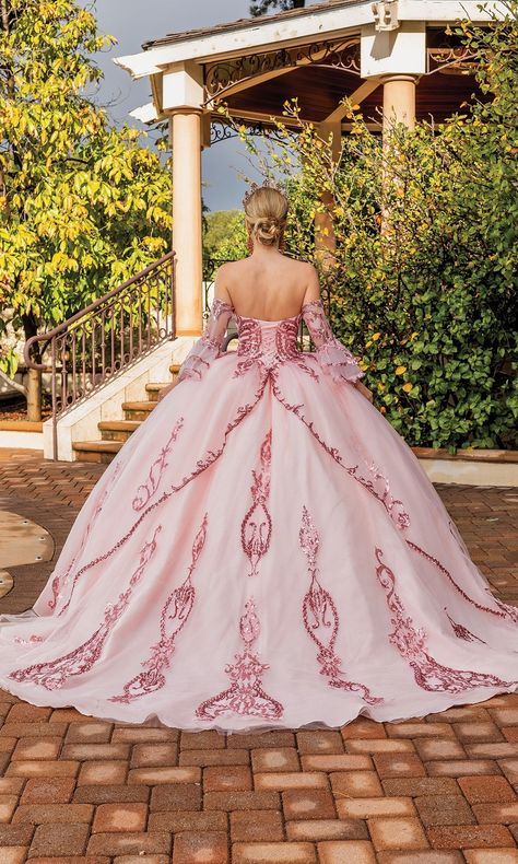 Dark pink quinceanera dresses