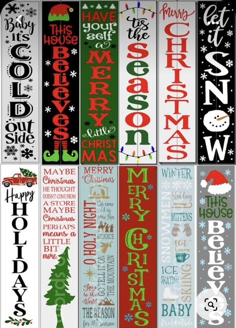 Christmas Signs Painted, Cricut Welcome Sign Front Porches Christmas, Diy Welcome Sign Wood Christmas, Diy Wooden Signs Christmas, Tall Christmas Porch Signs, Front Porch Signs Wooden Diy Christmas, Christmas Boards Signs Front Porches, Christmas Porch Boards Signs, Christmas Outdoor Signs Porch Ideas