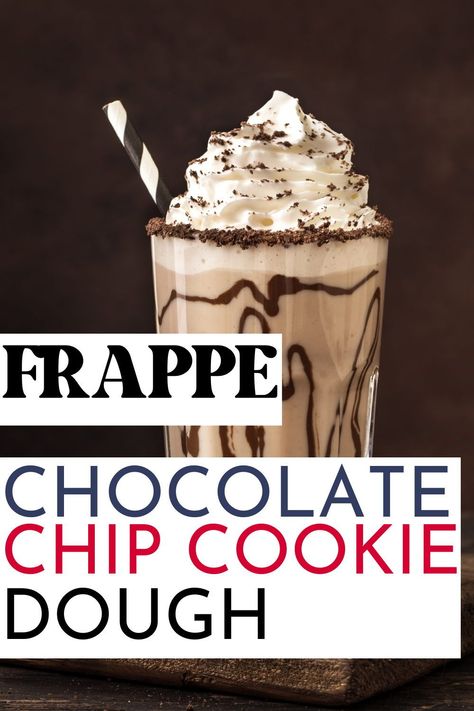 Diy Cookie Dough, Frappe At Home, Homemade Chocolate Chip Cookie Dough, Homemade Frappe, Chocolate Chip Frappe, Chocolate Chip Cookie Dough Ice Cream, Easy Cookie Dough, Ninja Coffee, Make Chocolate Chip Cookies