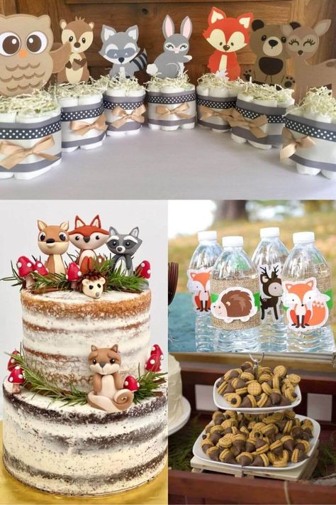 Do you have a taste for nature and a rustic touch? Try a woodland themed baby shower and you will not only enjoy but also get to interact with what you love Woodland Animal Shower Ideas, Fox Themed Baby Shower Ideas, Woodland Forest Baby Shower Ideas, Nature Baby Shower Ideas, Wildlife Baby Shower Ideas, Woodland Baby Shower Theme Food, Woodland Themed Baby Shower Ideas, Woodland Animals Baby Shower Theme, Forest Animals Baby Shower Ideas