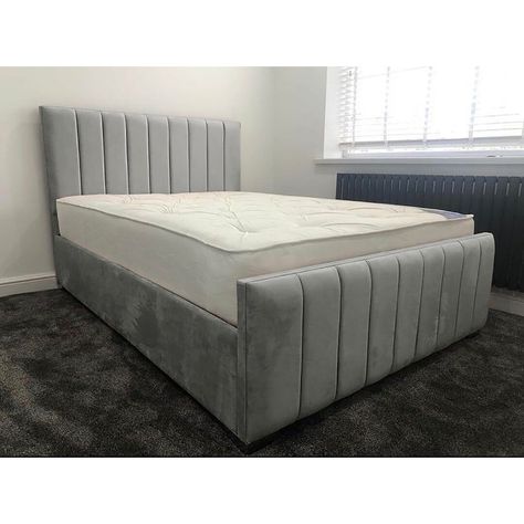 Unique Bed Design, Modern Bedroom Interior, Divan Bed, Bed Design Modern, Bed Furniture Design, Upholstered Bed Frame, Panel Bed, Decor Home Living Room, Bed Styling