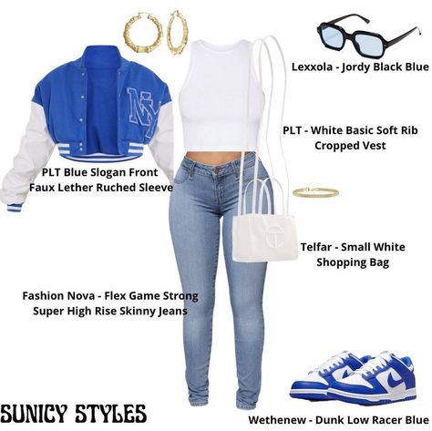 Blue Dunks Outfit Black Women, Blue Dunk Outfit, Dunks Outfit Black Women, Blue Dunks Outfit, Dunk Fits, Blue Dunks, Dunk Outfit, Dunks Outfit, Outfit Ideas For School