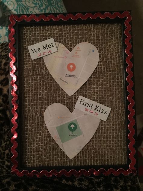 Location Gift For Boyfriend, Gift Ideas For Boyfriend First Meet, First Kiss Ideas Couple, Kiss Day Gift Ideas, Perfect First Kiss, Handmade Gifts For Gf, Boyfriend Notes, Diy Valentine Gifts For Boyfriend, Kiss Gift