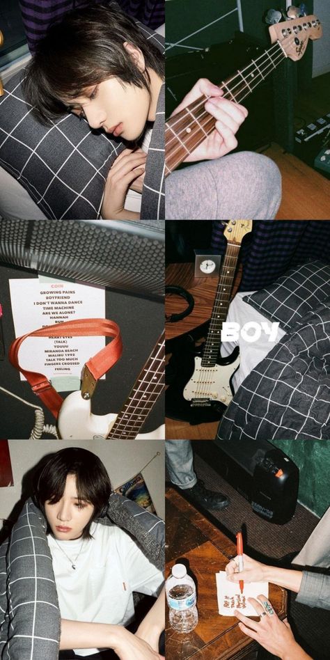 Beomgyu Guitar Wallpaper, Beomgyu Playing Guitar, Beomgyu Guitar, Guitar Wallpaper, Wallpaper Bts, Playing Guitar, Guitar, Bts, Quick Saves