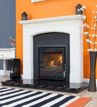 Diy Fireplace Mantle, Wall Stove, Inset Stoves, Woodburning Stove, Wood Burners, Wood Burning Stoves, Fire Surround, Log Burner, Diy Fireplace