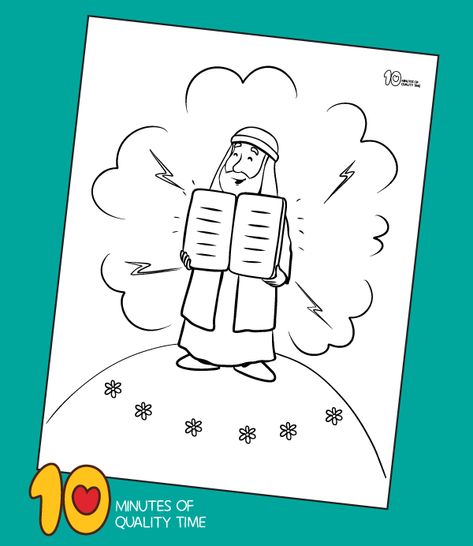 Ten Commandments Coloring Page, The Ten Lepers, Ten Commandments Craft, 10 Commandments Craft, Catholic Kids Activities, Giraffe Coloring Pages, Bee Coloring Pages, Bible Activities For Kids, Preschool Bible