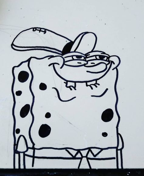 Graffiti Spongebob, Spongebob Drawings, School Tattoo, Old School Tattoo, Art Tattoo, Old School, Graffiti, Sketch Book, Snoopy