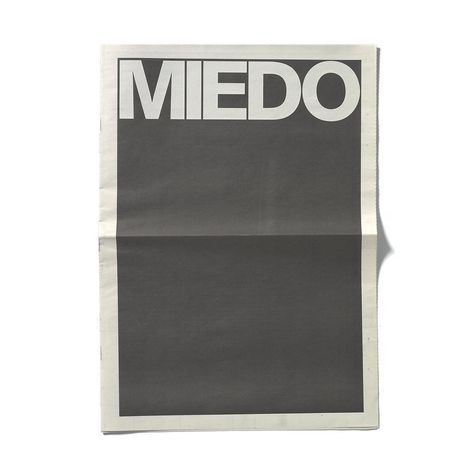 Miedo #archive #fear #cover #designbyatlas #atlas Newspaper Design Inspiration, Newspaper Logo, Newspaper Layout, Newspaper Design, Typography Layout, Poster Layout, Publication Design, Print Layout, Graphic Design Poster