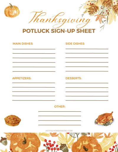 Thanksgiving Sign Up Sheet, Potluck Sign Up Sheet Printable Free, Thanksgiving Potluck Sign Up Sheet, Thanksgiving Lunch, Sweet Potato Casserole Healthy, Thanksgiving Potluck, Healthy Casserole Recipes, Potluck Party, Potluck Dinner