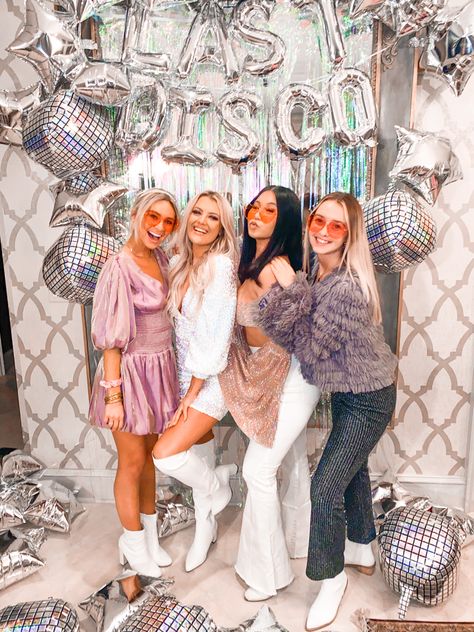 Disoc Bachelorette Party Weekend, Last Disco, Boho Disco Bachelorette Party Outfit Beach, Last Disco Bachelorette Party Outfit, Sequin Bachelorette Party, Bachelorette Party Nails, Last Disco Bachelorette Party, Disco Boho, Last Disco Bachelorette, Disco Bachelorette Party, Hens Party Themes