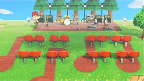 Joey Acnh, Animal Crossing Music, Acnh Design Ideas, Motif Acnl, Gym Design Interior, Workout Room Home, Codes Animal Crossing, Animal Crossing 3ds, Ac New Leaf