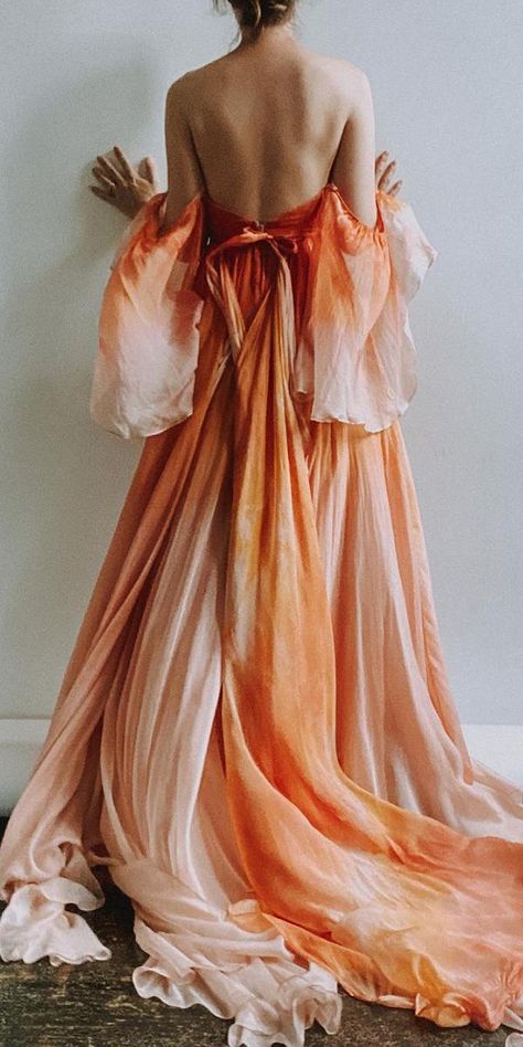 15 Colored Wedding Dresses To Make You A Stylish Bride Off Color Wedding Dress, Alternate Color Wedding Dresses, Alternative Bridal Dresses, Nonconventional Wedding Dress, Peach Color Wedding Dress, Unique Colorful Wedding Dresses, Colored Beach Wedding Dress, Unique Color Wedding Dresses, Colorful Bridal Gown