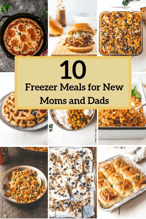 10 Freezer Meals for New Moms and Dads New Mom Meals, Pregnancy Freezer Meals, Freezer Meals For New Moms, Meals For New Moms, Take A Meal, Best Freezer Meals, New Mom Quotes, Pre Made Meals, Mothers Day Dinner