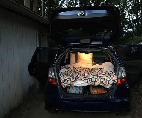 Honda Fit Camper Honda Fit Camper, Honda Fit Camping, Wisconsin Camping, Suv Camping, Micro Camper, Campervan Life, Car Camper, Living On The Road, Wheels On The Bus